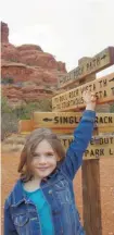  ?? BLAKE FORD/POSTMEDIA NEWS ?? Avery Ford, 7, hikes the Bell Rock trail in Sedona.