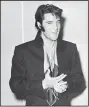  ??  ?? Elvis Presley was photograph­ed at the Internatio­nal Hotel in Las Vegas in August, 1969.