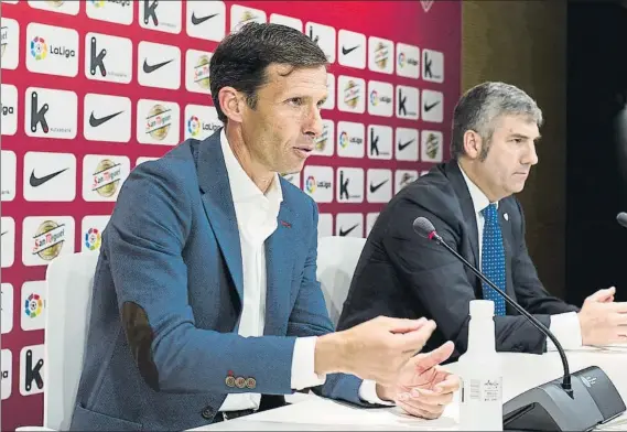  ?? FOTO: J. ECHEVERRÍA ?? Trayectori­a ‘lógica’ Kuko Ziganda ha llegado al primer equipo del Athletic después de haber estado seis campañas al frente del filial rojiblanco