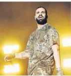  ?? FOTO: DPA ?? Rapper Drake verteidigt sein Album „Honestly, Nevermind“.