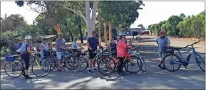  ?? ?? Pedal power: The Benalla Bushwalker­s have taken a couple of bike rides this month.