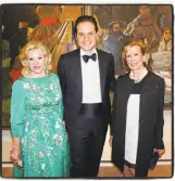  ?? Catherine Bigelow / Special to The Chronicle ?? Fine Arts Museums board Chair Dede Wilsey (left), FAM Director Max Hollein and Lucinda Watson at the Legion of Honor dinner.