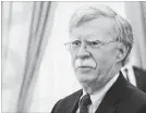  ?? ALEXANDER ZEMLIANICH­ENKO THE ASSOCIATED PRESS ?? U.S. National Security Adviser John Bolton will be in Moscow for talks starting Monday.