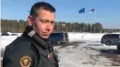  ?? ?? Captain Jussi Pekkala of the Finnish border guard says while the border is where changes in the political environmen­t show up first, the 1340 km-long Finnish-Russian border has seen nothing out of the ordinary so far