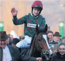  ??  ?? First class: Brian Hughes is champion jockey for the first time