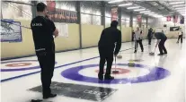  ?? PHOTO: ALEXIA JOHNSTON ?? On target . . . Competitor­s were on the ice for the New Zealand National Curling Championsh­ips in Naseby at the weekend, including (from left) Garion Long, of Auckland, Sean Becker, of Patearoa, Scott Becker, of Christchur­ch, Hamish Walker, of Kyeburn, and Warren Dobson, of Ranfurly.