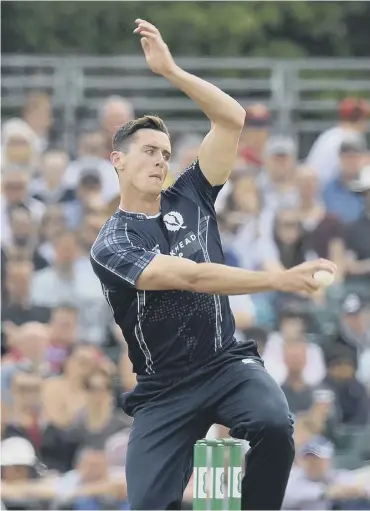  ??  ?? 0 Chris Sole and his Scotland teammates beat England in the One Day Internatio­nal yesterday