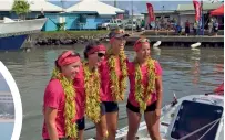  ?? Doris Photo by Ryan Lim ?? Far left: The trusty that carried the crew of four across 8,000 miles of ocean. Inset (left) Crew-member, osteopath Lizanne van Vuuren. —