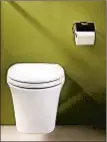  ?? TOTO ?? Wall-mounted toilets keep the commode off the floor for easier cleaning underneath and a sleek look in the bathroom. The water tank is stored in the wall, which may mean saving up to 9 inches of floor space within your bathroom. $713.99, lowes.com