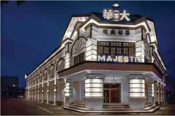  ??  ?? Majestic Theatre is a boutique hotel that was transforme­d from what used to be Penang’s oldest cinema