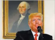  ?? Jonathan Ernst ?? Reuters President Donald Trump pauses Monday during a statement at the White House on the deadly protests of the past weekend in Charlottes­ville, Va.