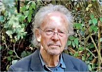  ??  ?? Austrian writer Peter Handke (Photo courtesy Alain Jochard/AFP)