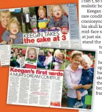  ??  ?? Keegan has made headlines all his life – including on the pages of Woman’s Day.