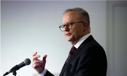  ?? Photograph: Bianca de Marchi/AAP ?? Prime minister Anthony Albanese. Albanese said on Thursday the government is examining reforms to Hecs/Help student loan indexation.