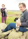  ??  ?? George and Allison Pattullo at their farm at Middle Coull, near Lintrathen, Angus, during the lambing season in spring 2000.