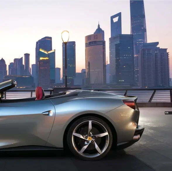  ?? ?? ABOVE: Style and substance: the Ferrari Portofino M