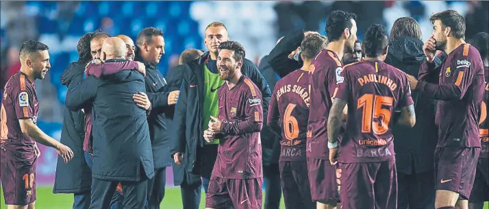  ?? FOTO: GETTY ?? El Barça conquistó en Riazor su séptima Liga de los últimos 10 años. Su hegemonía en el campeonato liguero y en la Copa es absoluta, logrando tres dobletes en los últimos cuatro años