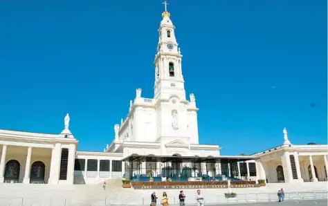  ?? RICK STEVES ?? The towering Basilica of Our Lady of Fatima sits at the head of a vast esplanade in Portugal.