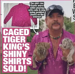 Joe exotic hot sale shirt shiny