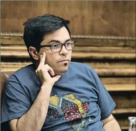  ?? MANÉ ESPINOSA / ARCHIVO ?? El teniente de alcalde, en el último pleno municipal