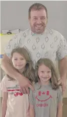 ?? AP PHOTOS ?? Ryan Newman (above, with his daughters) left the hospital Wednesday after going airborne during his harrowing crash last Monday at the Daytona 500.