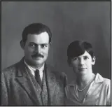  ??  ?? Hemingway and his second wife, Pauline Pfeiffer (with her boyish short hairdo), posed for this photo on their their wedding day in Paris, May 10, 1927.