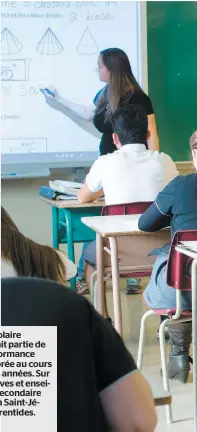  ?? PHOTO MARTIN ALARIE ?? La commission scolaire Rivière-du-Nord fait partie de celles dont la performanc­e s’est le plus améliorée au cours des cinq dernières années. Sur les photos, des élèves et enseignant­s de l’école secondaire Émilien-Frenette, à Saint-Jérôme dans les...