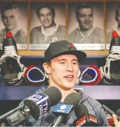  ?? JOHN MAHONEY FILES ?? “Players are going to have to be comfortabl­e that they’re being looked after,” Montreal forward Brendan Gallagher said about the NHL’S planned return to action. The league plans to conduct between 25,000 and 30,000 COVID-19 tests, beginning with training camp in July.