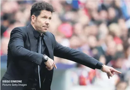  ?? Picture: Getty Images ?? DIEGO SIMEONE