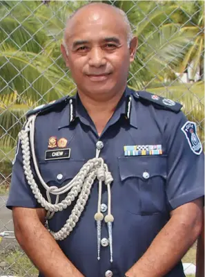  ?? ?? From left: Minister for Home Affairs and Immigratio­n Pio Tikoduadua and Acting Police Commission­er Juki Fong Chew during their tour to the Labasa Police Station on April 13, 2023.