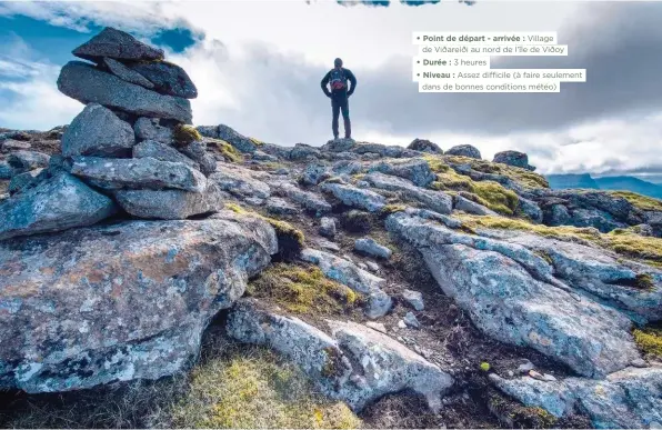  ?? ?? • Point de départ - arrivée : Village de Viðareiði au nord de l’île de Viðoy • Durée : 3 heures • Niveau : Assez difficile (à faire seulement dans de bonnes conditions météo)