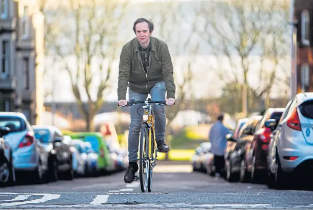  ??  ?? CAMPAIGN: Dundee Cycling chairman Russell Pepper says driving speeds should be also targeted in any safety campaign