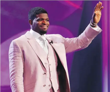  ?? ALLEN MCINNIS ?? “It was pretty emotional, having all those people being there to support me,” P.K. Subban says of hosting a Just for Laughs gala.