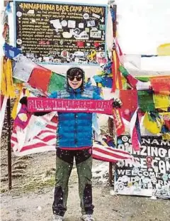  ??  ?? KETIKA menyertai Pendakian di Annapurna Base Camp.