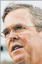  ?? ROGELIO V. SOLIS/AP ?? Jeb Bush on Sunday criticized his rival for his strategies on major U.S. issues.