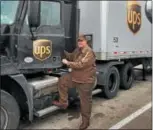  ?? SUBMITTED PHOTO ?? John Allen of Blue Bell was recently welcomed into the UPS Circle of Honor for 25 years of accident-free driving.