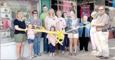  ?? COURTESY PHOTO ?? Prairie Grove Area Chamber of Commerce recently sponsored a ribbon cutting for Junk Pink, a new store with boutique clothing, homegoods and gifts. Junk Pink is located at 121 E. Buchanan St., and is owned by Kyle and Sarah Stokes.