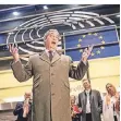  ?? FOTO: DPA ?? Nigel Farage verlässt nach 20 Jahren das Europaparl­ament.