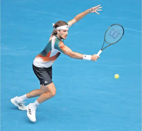  ?? ?? Stefanos Tsitsipas steht im Halbfinale der Australian Open. Besonders anstrengen musste sich der Grieche dafür nicht.