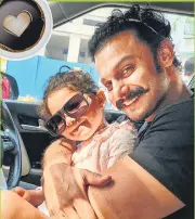  ?? ?? Addinath Kothare with daughter Jiza