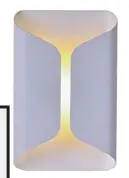  ??  ?? ‘Curves’ wall light in White, $99, Lumen8 Architectu­ral Lighting.