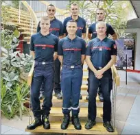  ?? Crédits : JMN - ?? les 5 sapeurs-pompiers vont rejoindre leur affectatio­n