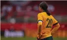  ?? Photograph: Joosep Martinson/Getty Images ?? Sam Kerr was marked out of the game against Germany.