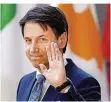  ?? FOTO: ROGE/DPA ?? Italiens Ministerpr­äsident Giuseppe Conte sorgte gestern Abend in Brüssel für einen Eklat.