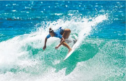  ?? Picture: WSL/TOM BENNETT ?? Kobie Enright’s win in Sydney sent her to the top of the Burleigh Pro seedings.