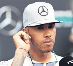  ?? Picture: Getty Images. ?? Lewis Hamilton: slower than Mercedes team-mate and championsh­ip rival Nico Rosberg in both yesterday’s sessions.