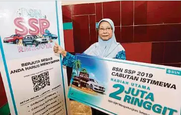 Pensioner Wins Rm2m In Bsn Ssp Lucky Draw Pressreader