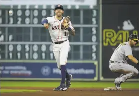  ?? Godofredo A. Vásquez / Houston Chronicle ?? Houston shortstop Carlos Correa has 20 homers and 52 RBIs in 82 games.