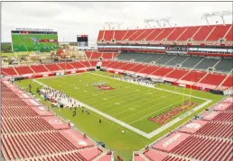  ?? Getty Images/tns ?? A general view during the game between the Carolina Panthers and the Tampa Bay Buccaneers at Raymond James Stadium on Sept. 20 in Tampa, Florida.