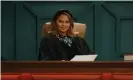  ??  ?? A still of Chrissy Teigen in Chrissy’s Court on Quibi. Photograph: Quibi